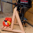 Build your own outboard motor stand