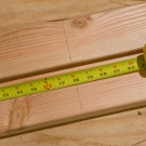 Measure and mark a line 16 inches aft of the forward end. 18 inches is optional for lighter motors.